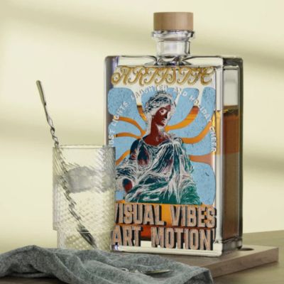 Mit eufyMaker E1 bedrucktes Glas