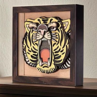 Mit eufyMaker E1 bedrucktes Holz