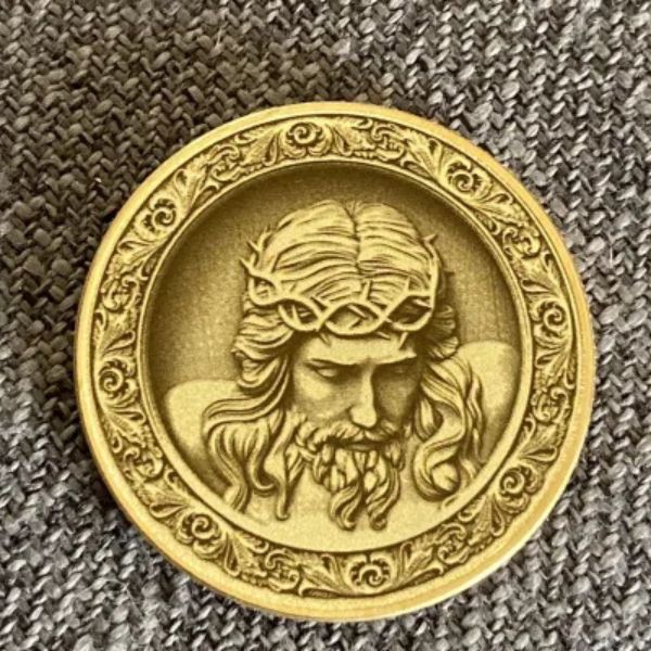 Messingmünze 3D Prägung