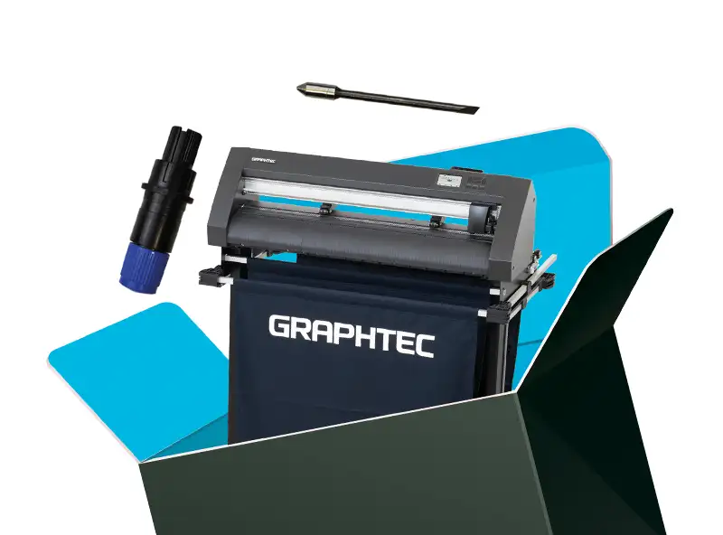 Damit Sie direkt durchstarten können – die CE8000 Schneideplotter von Graphtec kommen mit einem umfangreichen All-in-One Paket.