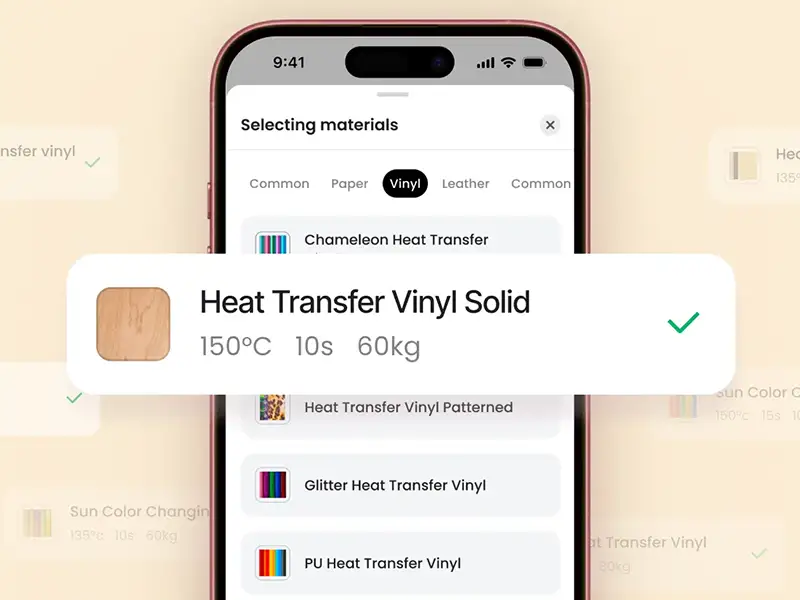 Wählen Sie in der Software oder App aus verschiedenen Voreinstellungen.