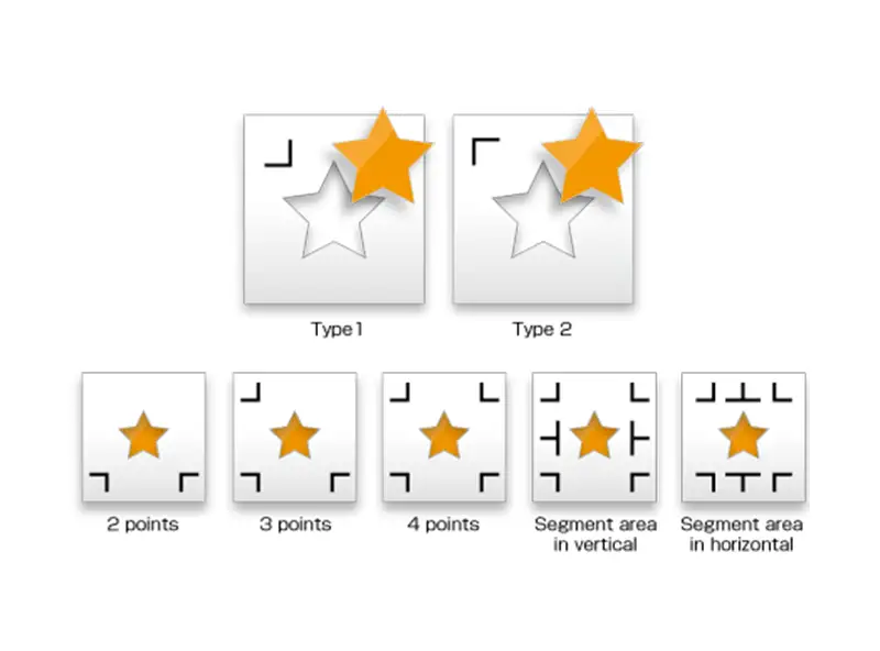 Erstellen Sie verschiedene Passermarken.